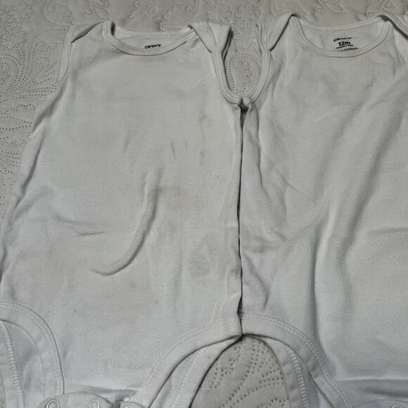 Carter's Sleeveless Onesie Bundle Size 12m - Picture 4 of 8